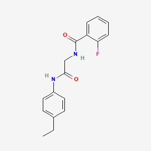 N-{2-[(4-ethylphenyl)amino]-2-oxoethyl}-2-fluorobenzamide