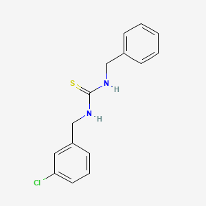 molecular formula C15H15ClN2S B5862351 N-benzyl-N'-(3-chlorobenzyl)thiourea 