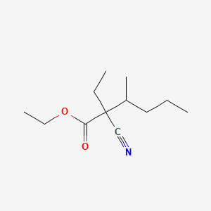 molecular formula C12H21NO2 B586237 Ethyl 2-cyano-2-ethyl-3-methylhexanoate CAS No. 100453-11-0