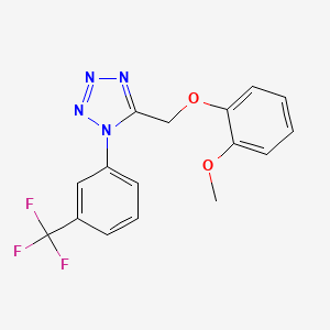 5-[(2-methoxyphenoxy)methyl]-1-[3-(trifluoromethyl)phenyl]-1H-tetrazole
