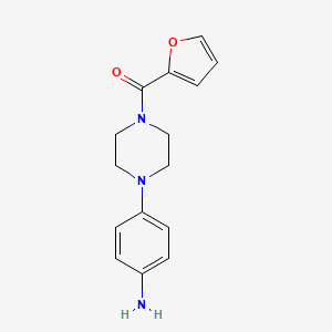 molecular formula C15H17N3O2 B5862382 4-[4-(2-furoyl)-1-piperazinyl]aniline CAS No. 262375-98-4