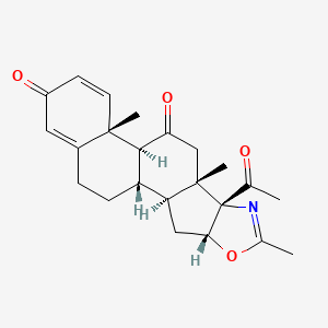 molecular formula C23H27NO4 B586241 21-Deacetoxy 11-Oxodeflazacort CAS No. 13649-83-7