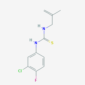 1-(3-Chloro-4-fluorophenyl)-3-(2-methylprop-2-en-1-yl)thiourea