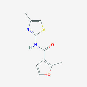 molecular formula C10H10N2O2S B5862418 2-methyl-N-(4-methyl-1,3-thiazol-2-yl)-3-furamide 