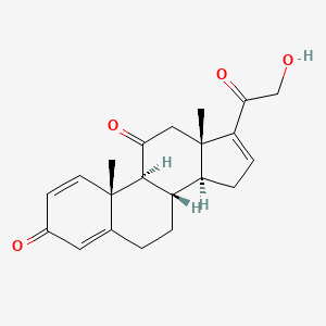 molecular formula C21H24O4 B586242 21-羟基孕甾-1,4,16-三烯-3,11,20-三酮 CAS No. 102447-86-9