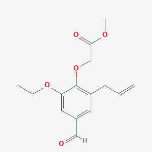 molecular formula C15H18O5 B5862426 methyl (2-allyl-6-ethoxy-4-formylphenoxy)acetate CAS No. 6461-96-7