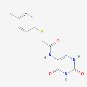 N-(2,4-dioxo-1,2,3,4-tetrahydro-5-pyrimidinyl)-2-[(4-methylphenyl)thio]acetamide