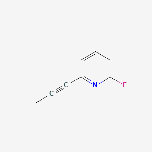 molecular formula C8H6FN B586245 2-Propyn-1-yl-6-fluoropyridine CAS No. 143651-24-5