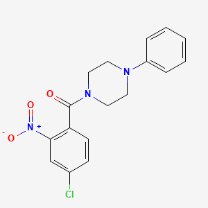 (4-CHLORO-2-NITROPHENYL)(4-PHENYLPIPERAZINO)METHANONE