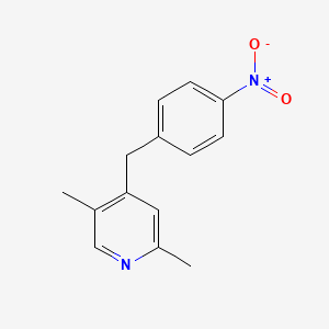 molecular formula C14H14N2O2 B5862464 2,5-dimethyl-4-(4-nitrobenzyl)pyridine 