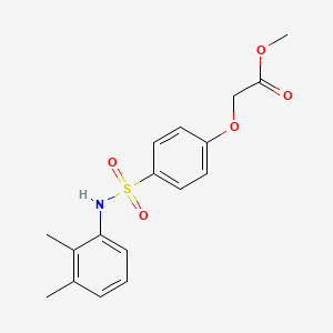 molecular formula C17H19NO5S B5862465 methyl (4-{[(2,3-dimethylphenyl)amino]sulfonyl}phenoxy)acetate 