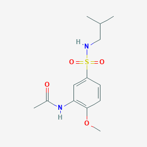 N-{5-[(isobutylamino)sulfonyl]-2-methoxyphenyl}acetamide