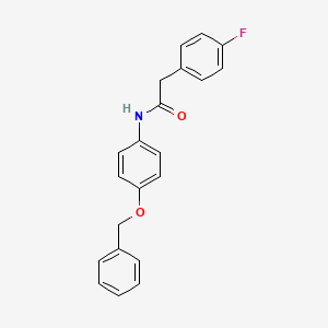 N-[4-(benzyloxy)phenyl]-2-(4-fluorophenyl)acetamide