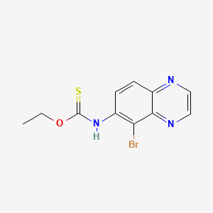 molecular formula C11H10BrN3OS B586255 O-ethyl (5-bromoquinoxalin-6-yl)carbamothioate CAS No. 842138-75-4