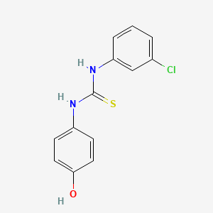 molecular formula C13H11ClN2OS B5862550 N-(3-chlorophenyl)-N'-(4-hydroxyphenyl)thiourea 