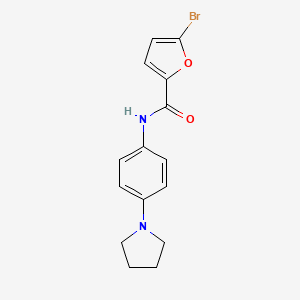 5-bromo-N-[4-(1-pyrrolidinyl)phenyl]-2-furamide