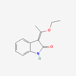 molecular formula C12H13NO2 B5862600 3-(1-ethoxyethylidene)-1,3-dihydro-2H-indol-2-one 