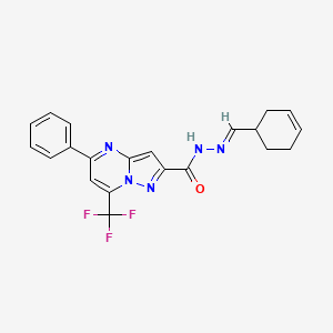 N'-(3-cyclohexen-1-ylmethylene)-5-phenyl-7-(trifluoromethyl)pyrazolo[1,5-a]pyrimidine-2-carbohydrazide