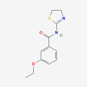 molecular formula C12H14N2O2S B5862618 N-(4,5-dihydro-1,3-thiazol-2-yl)-3-ethoxybenzamide CAS No. 461412-81-7