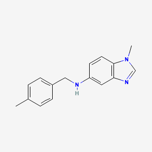 molecular formula C16H17N3 B5862627 1-methyl-N-(4-methylbenzyl)-1H-benzimidazol-5-amine 