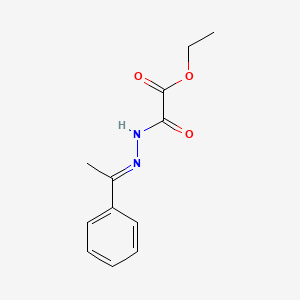 molecular formula C12H14N2O3 B5862632 ethyl oxo[2-(1-phenylethylidene)hydrazino]acetate 