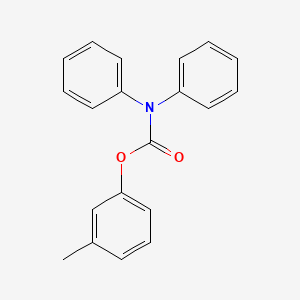 molecular formula C20H17NO2 B5862655 3-methylphenyl diphenylcarbamate 