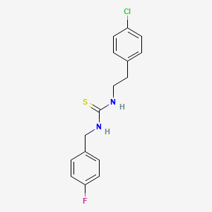 molecular formula C16H16ClFN2S B5862683 N-[2-(4-chlorophenyl)ethyl]-N'-(4-fluorobenzyl)thiourea 