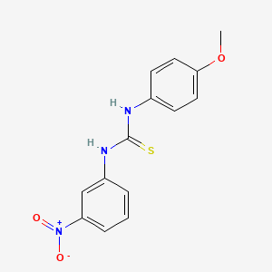 molecular formula C14H13N3O3S B5862689 1-(4-Methoxyphenyl)-3-(3-nitrophenyl)thiourea 