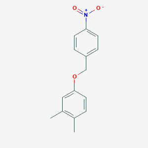 molecular formula C15H15NO3 B5862703 1,2-dimethyl-4-[(4-nitrobenzyl)oxy]benzene 