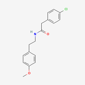 molecular formula C17H18ClNO2 B5862710 2-(4-chlorophenyl)-N-[2-(4-methoxyphenyl)ethyl]acetamide 