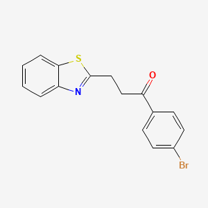 molecular formula C16H12BrNOS B5862716 3-(1,3-benzothiazol-2-yl)-1-(4-bromophenyl)-1-propanone 