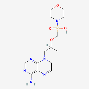 molecular formula C14H23N6O4P B586275 [2-(6-Amino-9H-purin-9-yl)-1-methylethoxy]methyl]-4-morpholinylphosphinic Acid CAS No. 308367-90-0