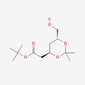 molecular formula C13H24O5 B586278 (4R,6R)-6-Hydroxymethyl-2,2-dimethyl-1,3-dioxane-4-acetic Acid 1,1-Dimethylethyl Ester CAS No. 407577-54-2