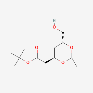 molecular formula C13H24O5 B586278 tert-butyl 2-[(4R,6R)-6-(hydroxymethyl)-2,2-dimethyl-1,3-dioxan-4-yl]acetate CAS No. 407577-54-2