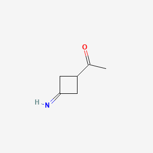 molecular formula C6H9NO B586279 1-(3-Iminocyclobutyl)ethan-1-one CAS No. 143739-98-4