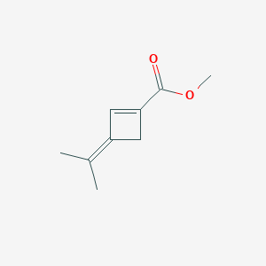 molecular formula C9H12O2 B058628 Methyl 3-propan-2-ylidenecyclobutene-1-carboxylate CAS No. 122444-78-4