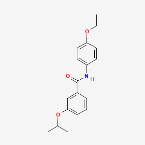 molecular formula C18H21NO3 B5862801 N-(4-ethoxyphenyl)-3-isopropoxybenzamide 