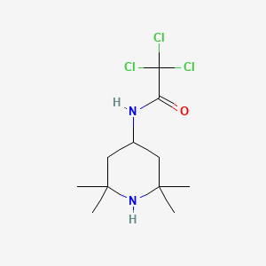 2,2,2-trichloro-N-(2,2,6,6-tetramethyl-4-piperidinyl)acetamide