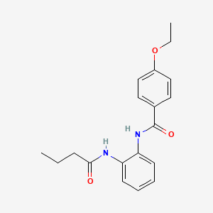 molecular formula C19H22N2O3 B5862826 N-[2-(butyrylamino)phenyl]-4-ethoxybenzamide 