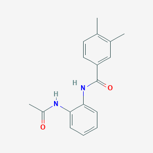 molecular formula C17H18N2O2 B5862830 N-[2-(acetylamino)phenyl]-3,4-dimethylbenzamide 