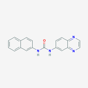 N-2-naphthyl-N'-6-quinoxalinylurea