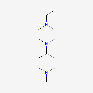 molecular formula C12H25N3 B5862848 1-ethyl-4-(1-methyl-4-piperidinyl)piperazine 