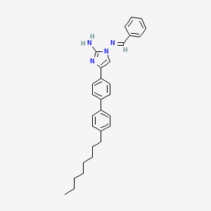 molecular formula C30H34N4 B5862875 N~1~-benzylidene-4-(4'-octyl-4-biphenylyl)-1H-imidazole-1,2-diamine 