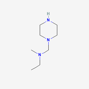 molecular formula C8H19N3 B586288 N-Methyl-N-(piperazin-1-ylmethyl)ethanamine CAS No. 153040-15-4