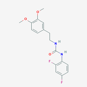 N-(2,4-difluorophenyl)-N'-[2-(3,4-dimethoxyphenyl)ethyl]urea