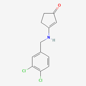 3-[(3,4-dichlorobenzyl)amino]-2-cyclopenten-1-one