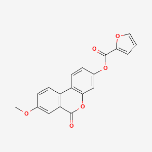 molecular formula C19H12O6 B5862945 8-methoxy-6-oxo-6H-benzo[c]chromen-3-yl 2-furoate 