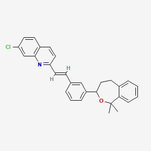 molecular formula C29H26ClNO B586295 (E)-2-(3-(1,1-二甲基-1,3,4,5-四氢苯并[c]恶二烯-3-基)苯乙烯基)-7-氯喹啉 CAS No. 168214-67-3