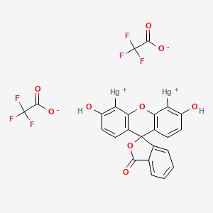 molecular formula C24H10F6Hg2O9 B586299 Bis(2,2,2-trifluoroacetato-kappaO)di-mercury Fluorescein CAS No. 943517-73-5