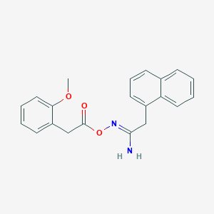 N'-{[(2-methoxyphenyl)acetyl]oxy}-2-(1-naphthyl)ethanimidamide